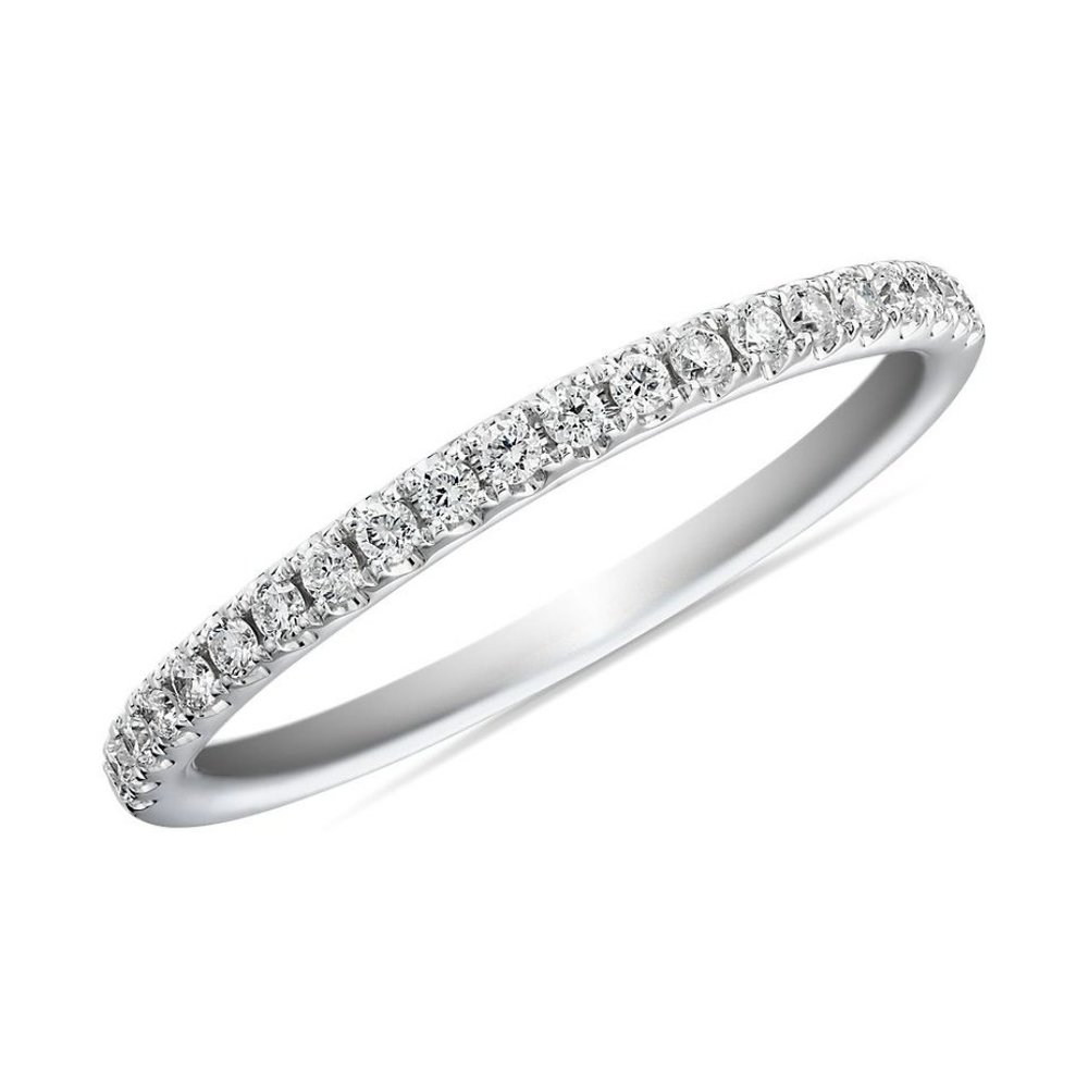 Pavé Diamond Ring 14k White Gold (1/6 ct.wt )